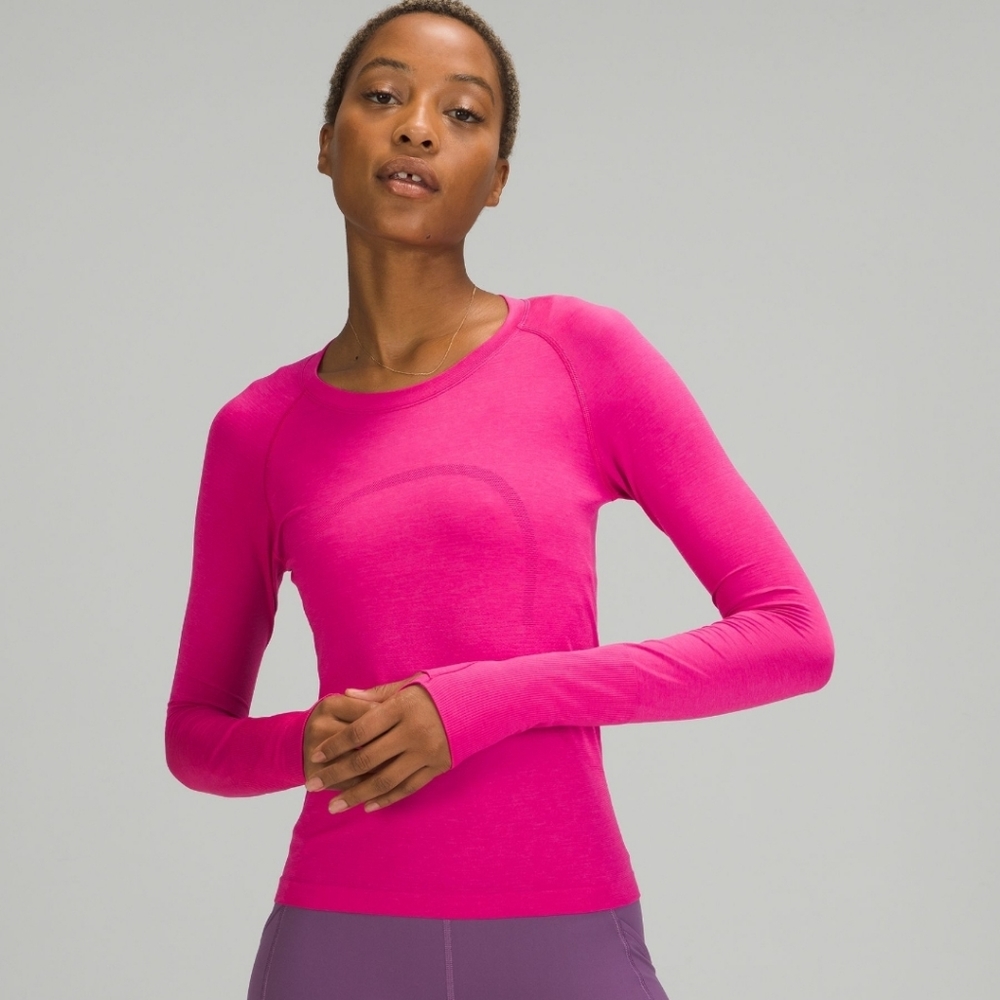 NWT💟 Lululemon Swiftly Tech Long Sleeve 2.0 Race Length Sonic Pink Size 4 6 8💟